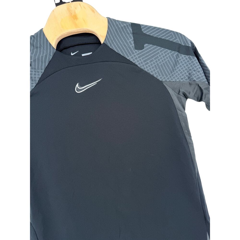 Nike Top Shirt Strike Soccer Football Dri-FIT Black Mens Large Slim Fit NEW